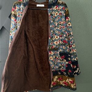 Cellabie Fuzzy Floral Jacket